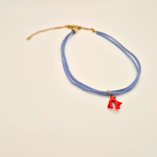 Choker Lunatica - Corallo