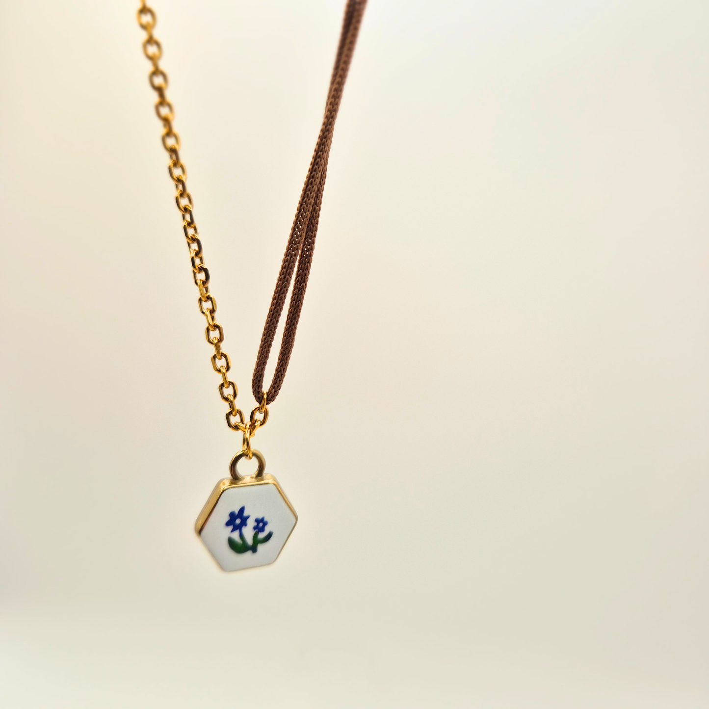 Collana Bipolare - Fiore Blu