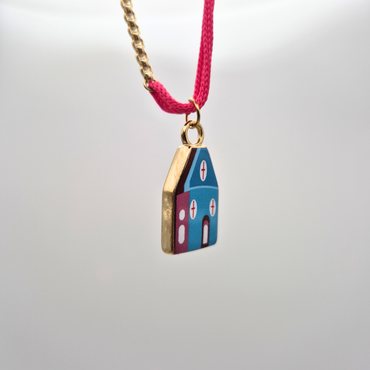 Charm Casita Azzurra e Rosa