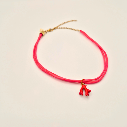 Choker Lunatica - Corallo