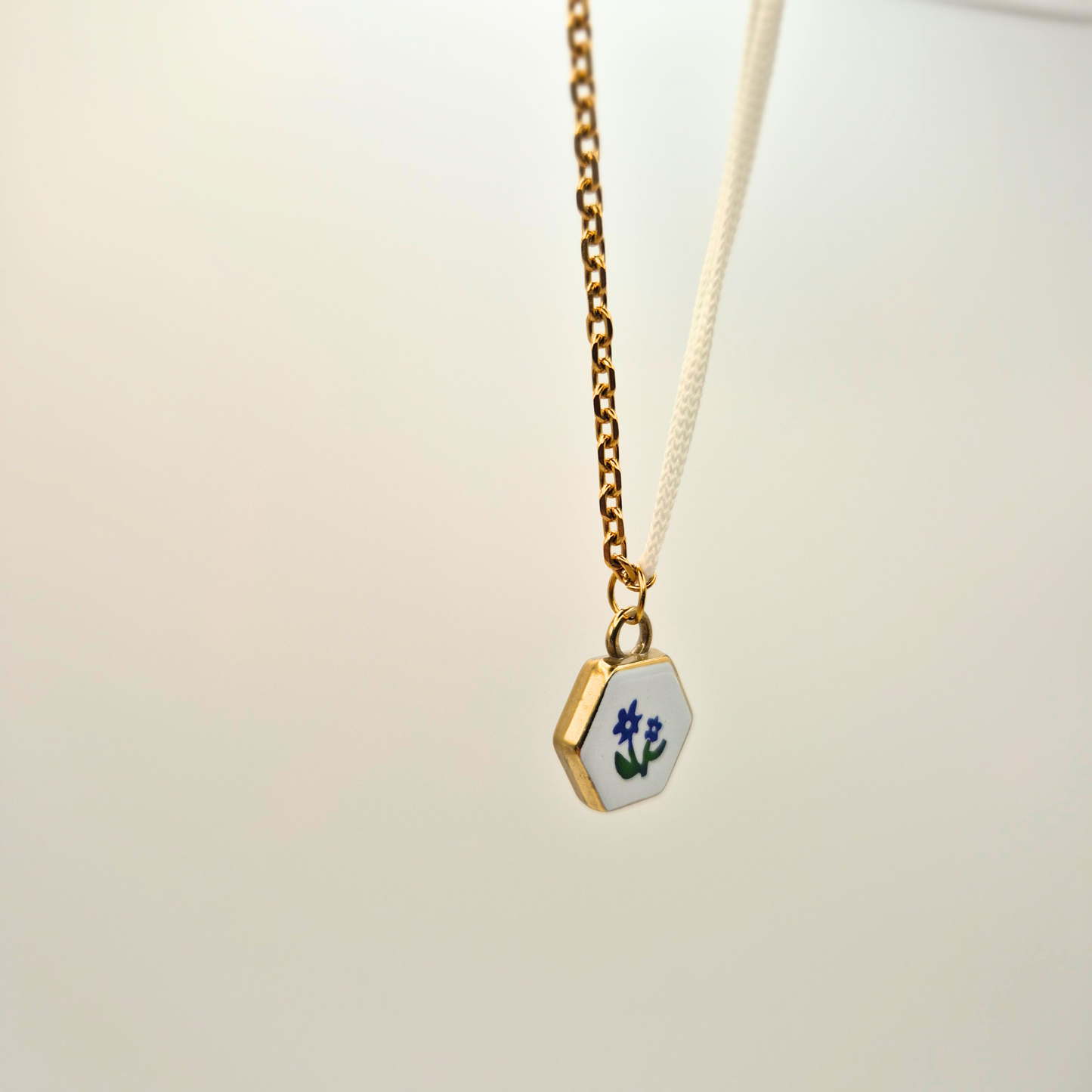 Collana Bipolare - Fiore Blu