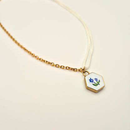 Collana Bipolare - Fiore Blu