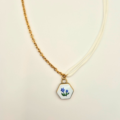 Collana Bipolare - Fiore Blu