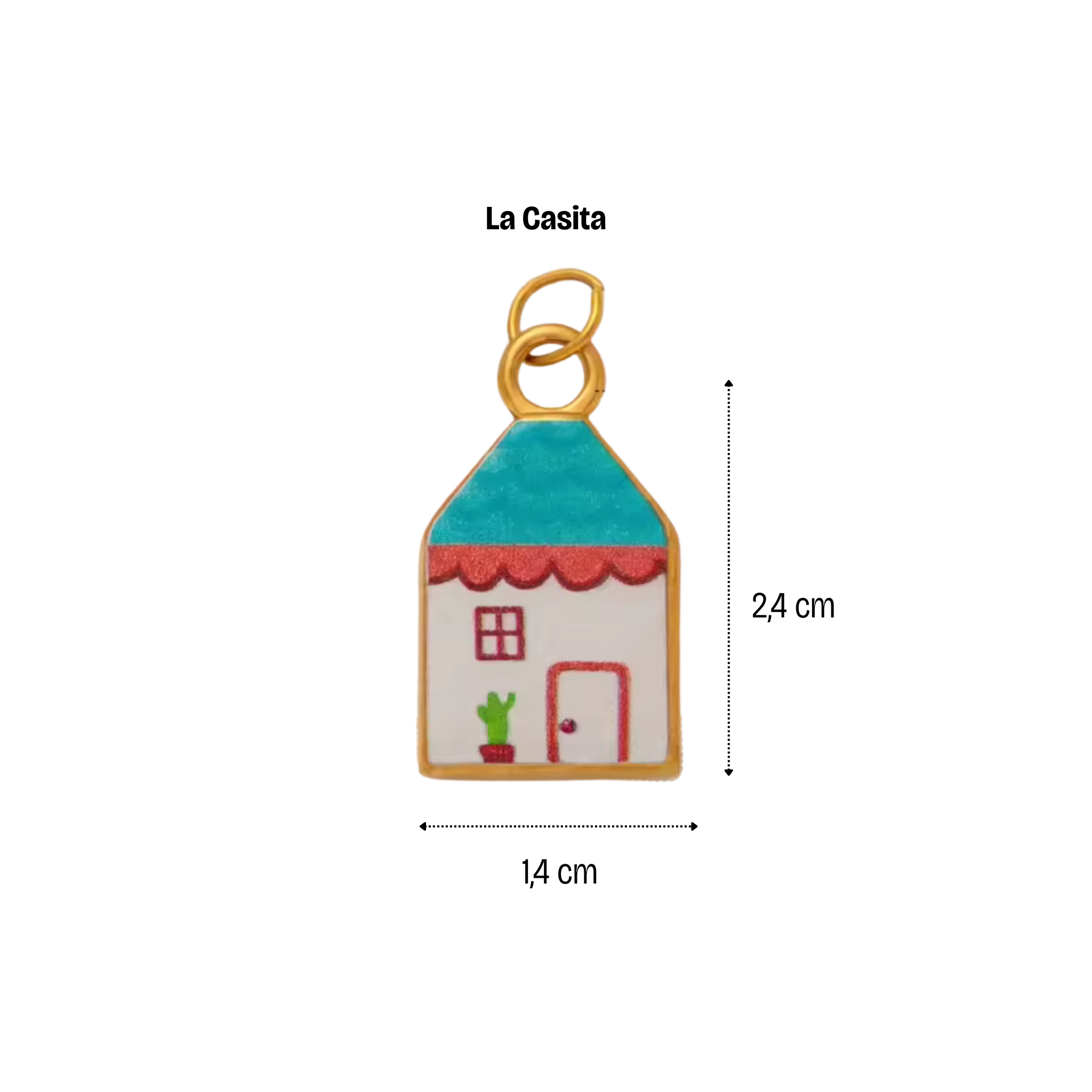 Charm Casita Bianca con tetto turchese