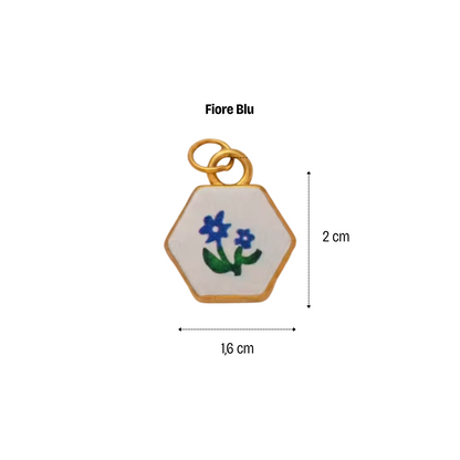 Collana Bipolare - Fiore Blu